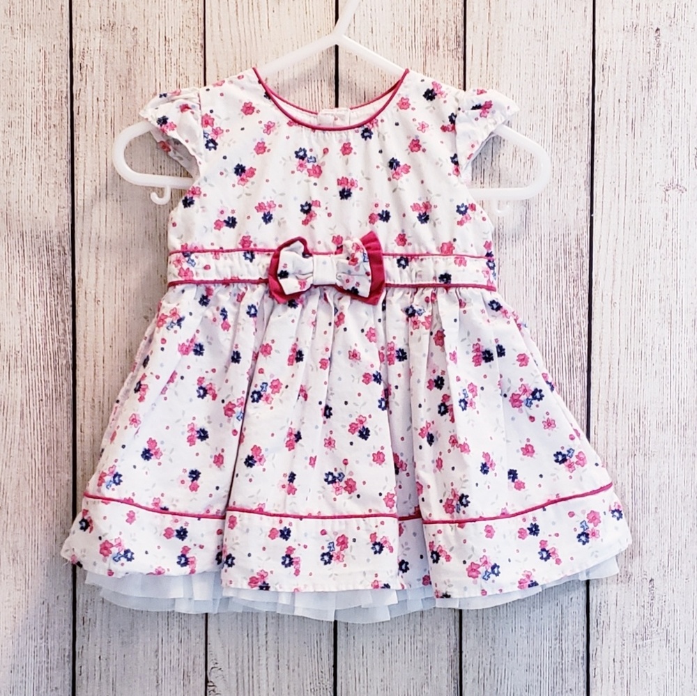 Floral baby girl dress 0-3m